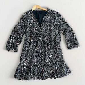 Madewell Black and White Patterned Dress